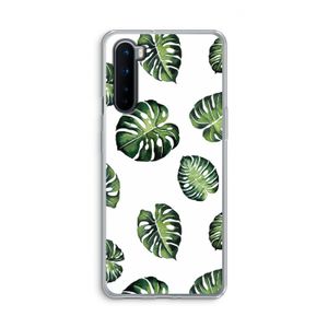 Tropische bladeren: OnePlus Nord Transparant Hoesje