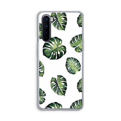 Tropische bladeren: OnePlus Nord Transparant Hoesje