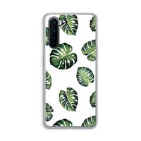 Tropische bladeren: OnePlus Nord Transparant Hoesje
