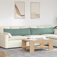 VidaXL Sofa kussens 2 stuks zeegroen 145 x 40 cm cordstof