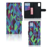 Samsung Galaxy A02s | M02s | Book Case | Abstract Green Blue Samsung Galaxy A02s | M02s | Book Case | Abstract Green Blue