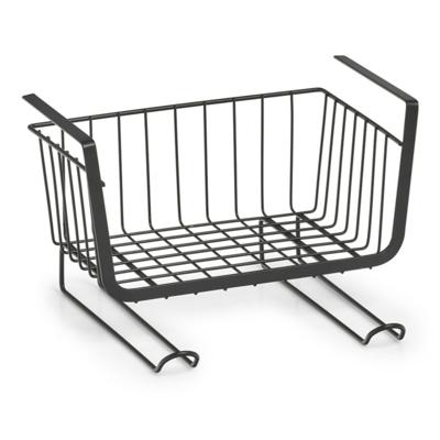 Zeller opberg opruim kast hangmandjes - zwart - met haken 31 x 26 x 20 cm - Organiseren Zeller opberg opruim kast hangmandjes - zwart - met haken 31 x 26 x 20 cm - Organiseren