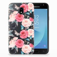 Samsung Galaxy J3 2017 TPU Case Butterfly Roses - thumbnail