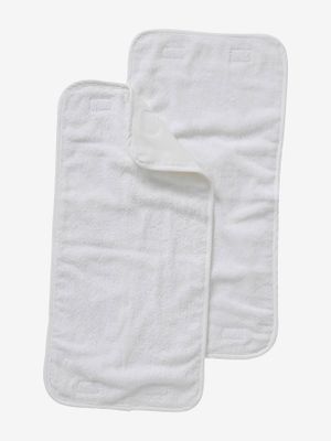 Set van 2 reserve handdoeken voor nomadische verschoningsmat wit