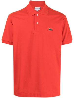 Lacoste polo à logo appliqué - Rouge