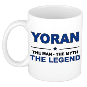 Yoran The man, The myth the legend collega kado mokken/bekers 300 ml