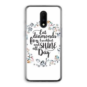 Diamonds: OnePlus 7 Transparant Hoesje