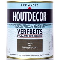 Hermadix - Houtdecor 660 transparant grijs 750 ml