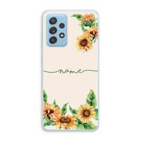 Zonnebloemen: Samsung Galaxy A73 Transparant Hoesje