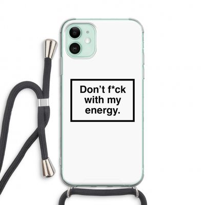 My energy: iPhone 11 Transparant Hoesje met koord