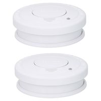 Grundig set van 2x stuks optische rookmelders wit 10 x 3 cm