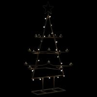 Kerstdecoratie kerstboom 105 cm metaal zwart