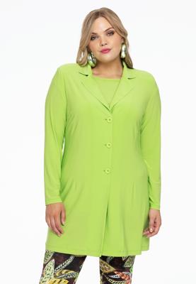 Yoek Blazer long | Groen | Maat 54/56