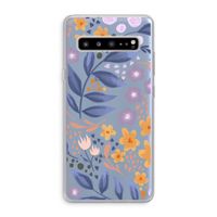 Flowers with blue leaves: Samsung Galaxy S10 5G Transparant Hoesje