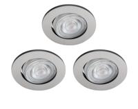 Philips Led inbouwspotsTaragon (3x) 3x4,5w - 2700K - 8,5cm grijs - 75583600
