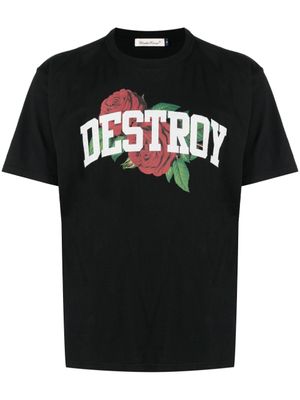 Undercover t-shirt en coton à imprimé graphique - Noir