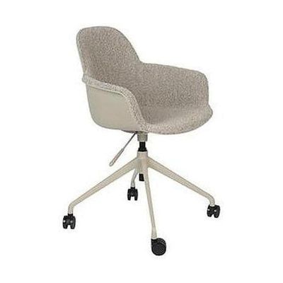 Zuiver Albert Kuip bureaustoel met arm gestoffeerd Taupe