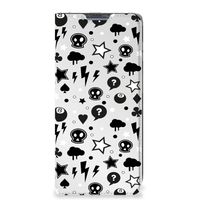 Mobiel BookCase Poco X4 Pro 5G Silver Punk - thumbnail