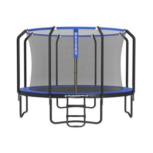 Ronde tuintrampoline met veiligheidsnet, Donkerblauw / 366 cm