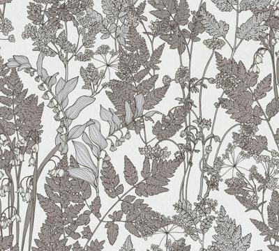 Architects Paper Floral Impression - Grijs - Bloemrijk - 377521