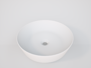 Balmani Still waskom matte Solid Surface rond Ø 42,5 cm