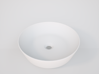 Balmani Still waskom matte Solid Surface rond Ø 42,5 cm