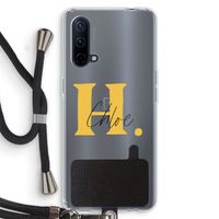 Amber Script: OnePlus Nord CE 5G Transparant Hoesje met koord