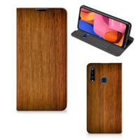 Samsung Galaxy A20s Book | Wallet Case | Donker Hout