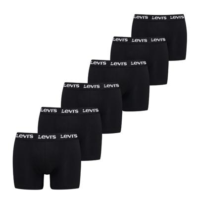 Levi's Boxershorts Repeat Logo 6-pack Zwart-M