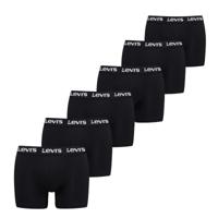 Levi's Boxershorts Repeat Logo 6-pack Zwart-M