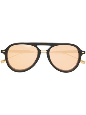 BOSS lunettes de soleil à monture pilote - Noir