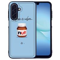 Nut Home Samsung Galaxy A17 Backcover Hoesje Met Zwarte TPU Rand En PU Kunstleer Achterkant