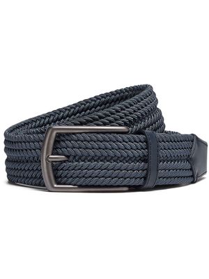 Zegna ceinture à design tressé - Bleu