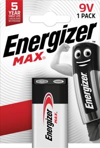 Energizer Max – 9V Wegwerpbatterij Alkaline