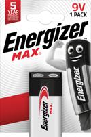 Energizer Max 6LR61 9V batterij (blok) Alkaline 9 V 1 stuk(s) - thumbnail