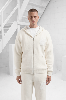 Croyez Fluffy Essence Knit Zip Hoodie Heren Lichtbruin - Maat M - Kleur: Lichtbruin | Soccerfanshop