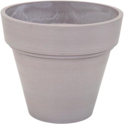 Pot - MEGA COLLECTIES - Ecostone Plantenbak - Ø 41 cm - H 35 cm - Taupe