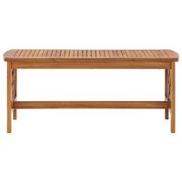 The Living Store Houten Salontafel - Massief Acaciahout - 102 x 50 x 43 cm