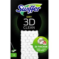Swiffer Dry 3D Clean navulling, pak van 14 stuks