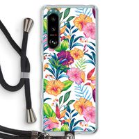 Tropisch 2: Sony Xperia 5 III Transparant Hoesje met koord