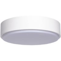 LED Plafondlamp - Aigi Santi - Opbouw Rond 24W - Helder/Koud Wit 6500K - Mat Wit - Aluminium