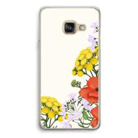 Wilde bloemen: Samsung Galaxy A3 (2016) Transparant Hoesje