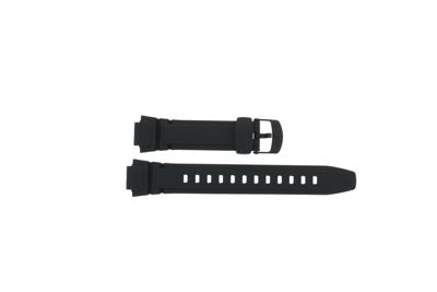 Horlogeband Casio 10212268 / AQ-180W-1BVES / AQ-180W-7BVES / W-213 Rubber Zwart 14mm