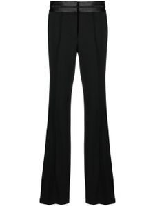 Helmut Lang pantalon de tailleur à coupe évasée - Noir