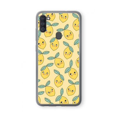 Citroenen: Samsung Galaxy A11 Transparant Hoesje