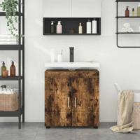 Badkamer wastafelkast met opslag Gerookt eiken 60 x 34 x 63 cm