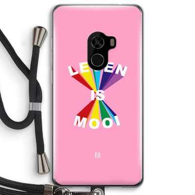 Het Leven Is Mooi: Xiaomi Mi Mix 2 Transparant Hoesje met koord