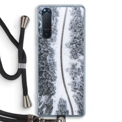 Snøfall: Sony Xperia 5 II Transparant Hoesje met koord