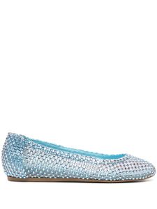 Le Silla ballerines Gilda à ornements en cristal - Bleu