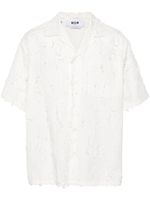 MSGM chemise à fini texturé - Blanc - thumbnail